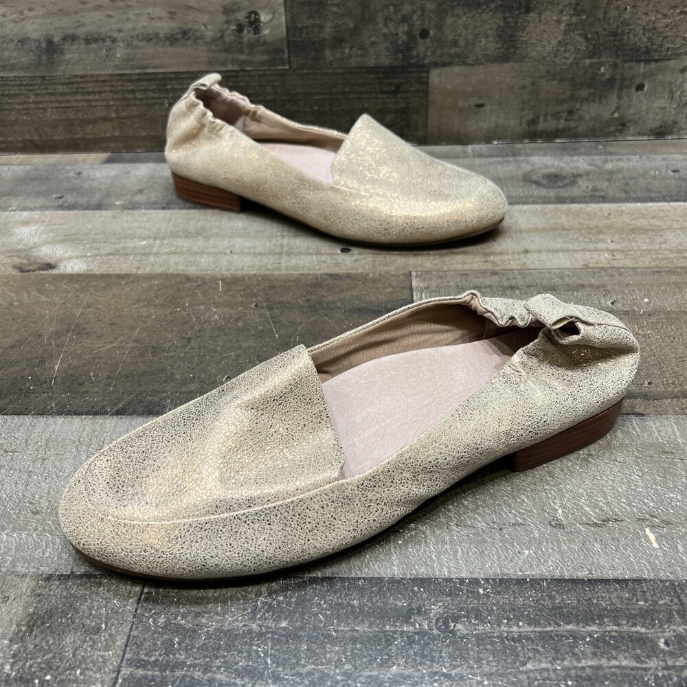 Abeo Biosystem Jean II Tan Metallic Comfort Slip On Shoes Size 9 N